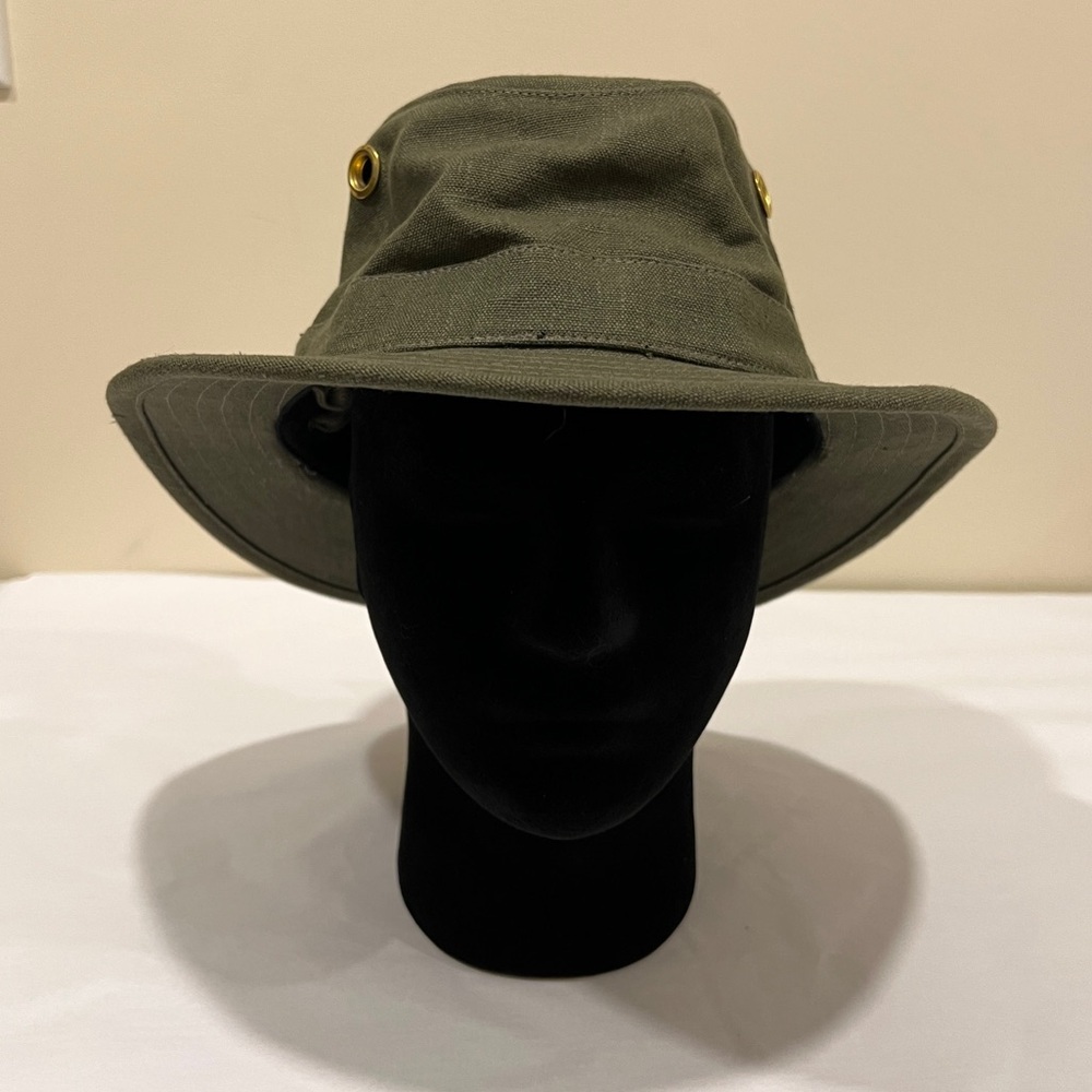 TILLEY T5 HEMP HAT - SIZE 7 3/8- NWT - OLIVE GREEN KHAKI - MADE IN CANADA 🇨🇦
